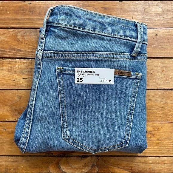 Joe’s jeans The Charlie High rise skinny studded stretchy size 25 light blue 25 - Picture 3 of 12